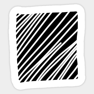 black square design Sticker